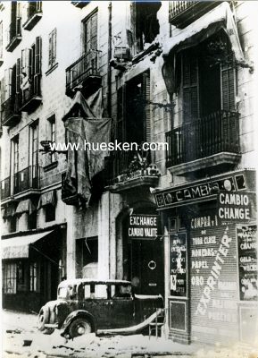 PRESSE-PHOTO 24x17cm: zerstörtes Hauptquartier der...