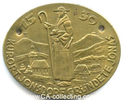 JONSDORF. Ovale Bronzemedaille um 1939. 33x41mm