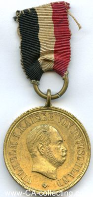 DEUTSCHER KRIEGERBUND. Medaille um 1880. Kopf Kaiser...