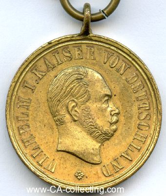Foto 3 : DEUTSCHER KRIEGERBUND. Medaille um 1880. Kopf Kaiser...