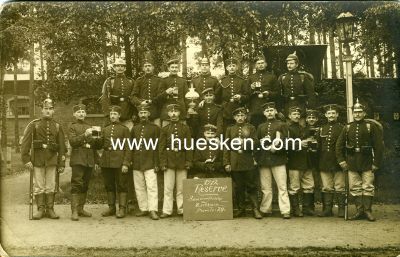 PHOTO-POSTKARTE '1912 Reserve Sommerfrische Zeithain...