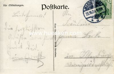 Photo 2 : RESERVISTEN-POSTKARTE 'Ruhe sanft', 1909 gelaufen