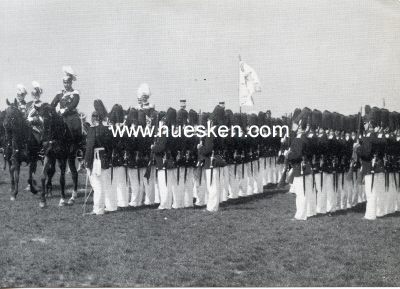 PHOTO-POSTKARTE 'S.M. Kaiser Wilhelm II. vor der 7. Komp....