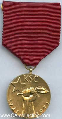 KSC JUBILÄUMSMEDAILLE 1921-1971 '50 Jahre...