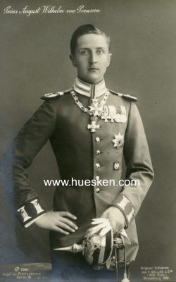PHOTO-POSTKARTE Prinz August Wilhelm von Preussen