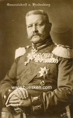 PHOTO-PORTRÄTPOSTKARTE Generaloberst von Hindenburg