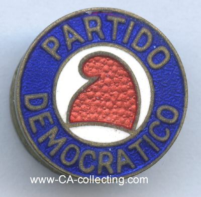 PARTIDO DEMOCRATICO Parteiabzeichen 1. Form 1931....