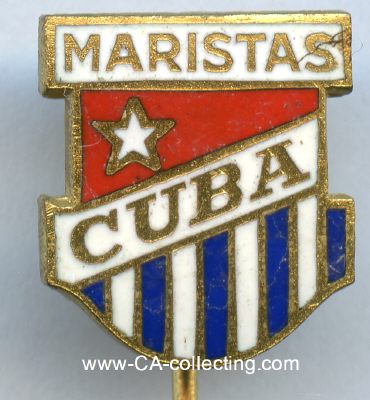 MARISTAS CUBA Abzeichen 1950er-Jahre. Bronze emailliert....