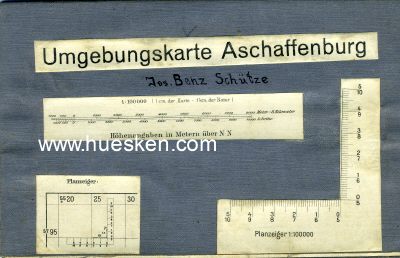 ASCHAFFENBURG. Umgebungskarte Aschaffenburg M 1:100000....