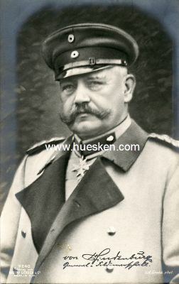 PHOTO-PORTRÄTPOSTKARTE von Hindenburg...