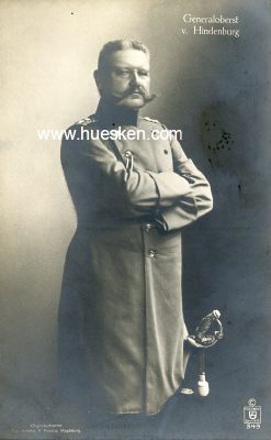 PHOTO-PORTRÄTPOSTKARTE Generaloberst von Hindenburg