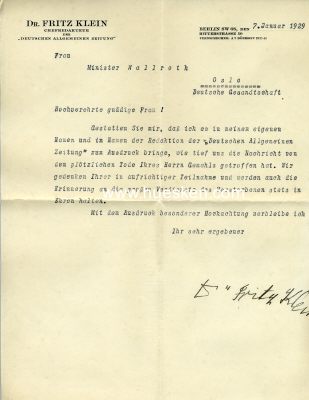 Photo 2 : KLEIN, Dr. Friedrich 'Fritz'. Deutscher Journalist und...