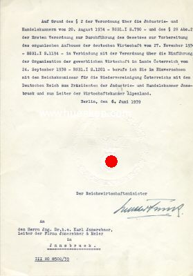 Photo 2 : FUNK, Walther. Reichswirtschaftsminister,...