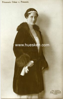 PHOTO-POSTKARTE Prinzessin Oskar v. Preussen