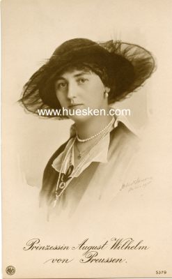 PHOTO-POSTKARTE Prinzessin August Wilhelm von Preussen