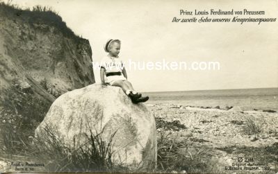 PHOTO-POSTKARTE Prinz Louis Ferdinand von Preussen der...