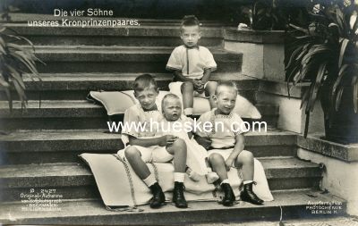 PHOTO-POSTKARTE Die vier Söhne unseres...