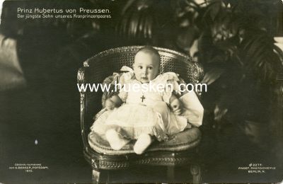 PHOTO-POSTKARTE Prinz Hubertus von Preussen. Der...