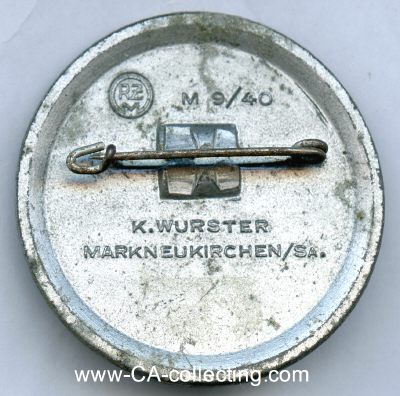Photo 2 : ABZEICHEN 'Reichsparteitag 1939'. Magnesium. 42mm an...