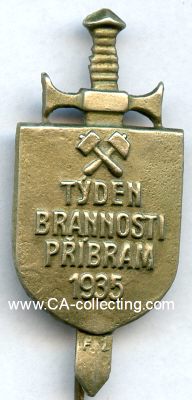 VERANSTALTUNGSABZEICHEN 'Tyden Brannosti Pribram 1935'.