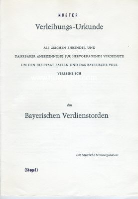 Photo 2 : BAYERISCHER VERDIENSTORDEN. Statutenblatt +...