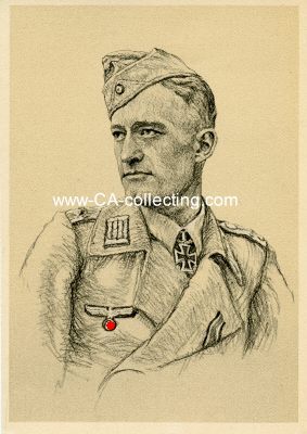 PROF. GRAF-POSTKARTE Oberleutnant Klaus Wagner.