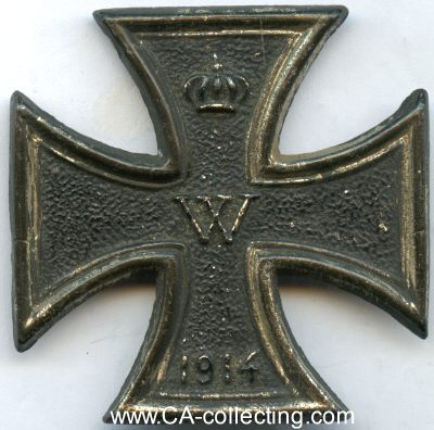 EISERNES KREUZ 1914. Metallenes Kreuz 47mm. Vermutlich...