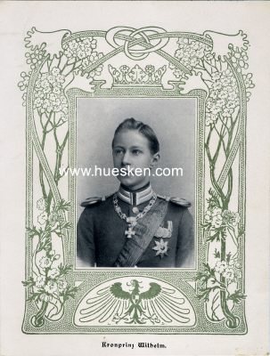 PORTRÄTDRUCK 'Kronprinz Wilhelm' um 1900,...