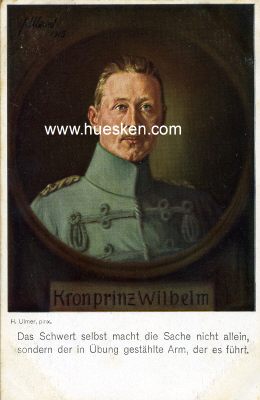 PHOTO-POSTKARTE Kronprinz Wilhelm nach dem Gemälde...
