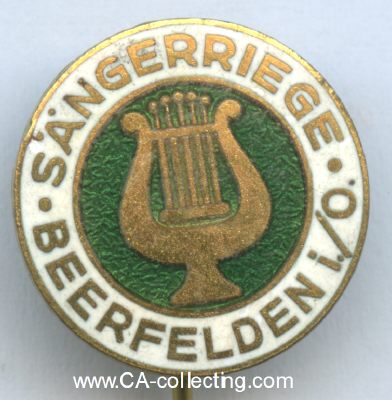 BEERFELDEN. Abzeichen der Sängerriege Beerfelden...
