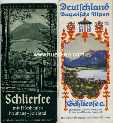 SCHLIERSEE. 2 mehrseitige Faltprospekte um 1935.