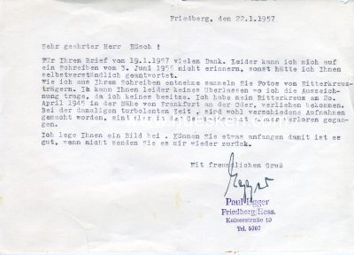 Photo 2 : EGGER, Paul. SS-Obersturmführer in der...
