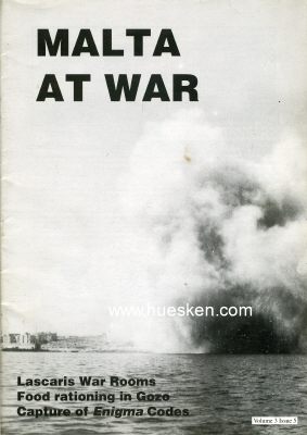 MALTA AT WAR. 24-seitiges, bebildertes Heft über die...