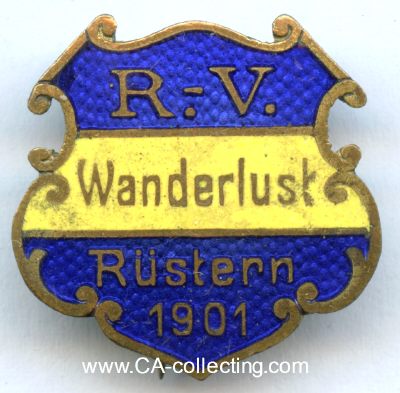 RADFAHRER-VEREIN 'WANDERLUST' RÜSTERN 1901....