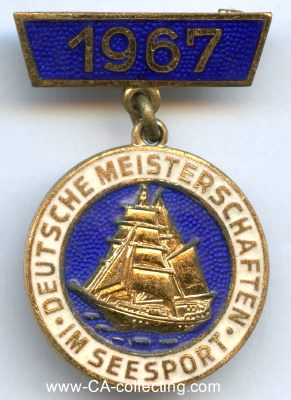SEESPORTVERBAND DER DDR. Medaille 'Deutsche...