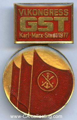 MEDAILLE VI. KONGRESS KARL-MARX-STADT 1977. Buntmetall...