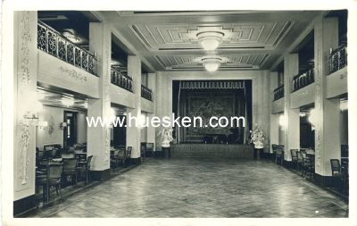 PHOTO-POSTKARTE 'K.d.F. Schiff Robert Ley - Theatersaal'.