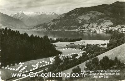 HJ-PHOTO-POSTKARTE 'Alpenlager I/1938 der Thüringer...