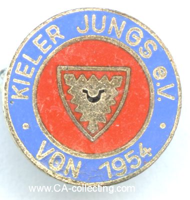 KIEL. Abzeichen der Kieler Jungs von 1954. Versilbert und...
