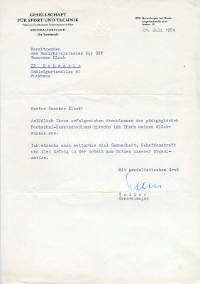 Photo 2 : TELLER, Günther. Generalleutnant der Nationalen...