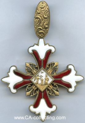 DOMKAPITEL LUBLIN. Kapitelkreuz um 1900. Bronze vergoldet...