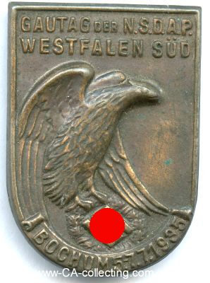 ABZEICHEN zum Gautag der NSDAP Westfalen Süd vom...