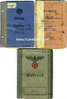 SOLDBUCH + MILITÄRPASS JK 1915 für den...