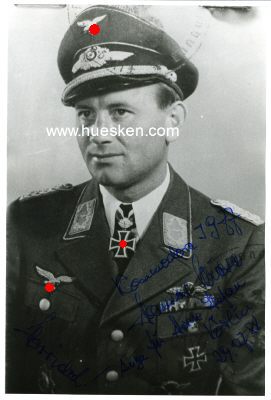 WIESE, Johannes. Major der Luftwaffe, Jagdflieger im...