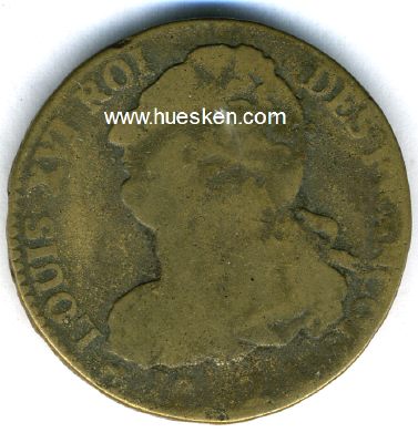 FRANKREICH - 2 SOL 1792 König Louis XVI. Bronze...