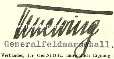 KESSELRING, Albert. Generalfeldmarschall der Luftwaffe,...
