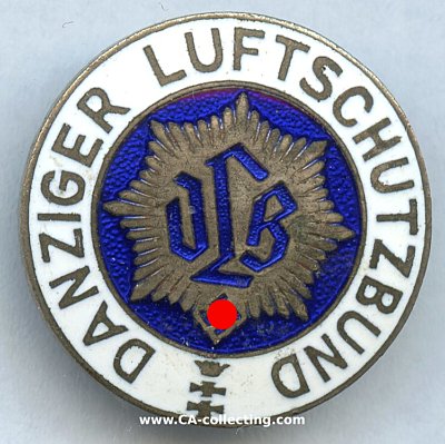 MITGLIEDSABZEICHEN DANZIGER LUFTSCHUTZBUND 1939....
