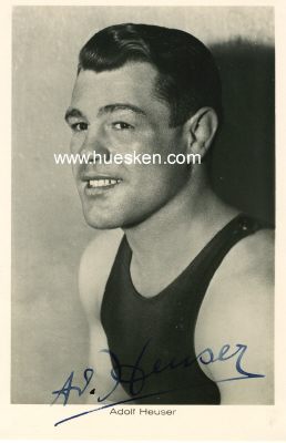 HEUSER, Adolf. Deutscher Boxer der 1930-er Jahre, Welt-...