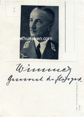 WIMMER, Wilhelm. General der Flieger, Kommandierender...