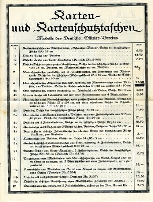 WERBEPROSPEKT UM 1914 des Armeewarenhaus Deutscher...